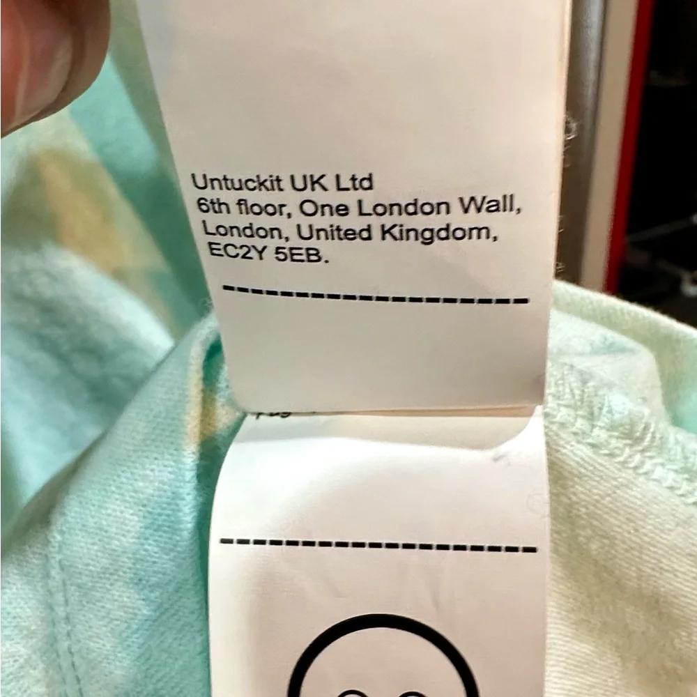 UNTUCKit Large Mint Polo Shirt 100% Cotton Soft Comfort - Picture 6 of 6